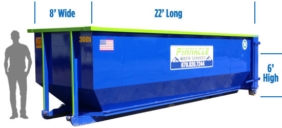 Image of 30 Yard Pinnacle Waste Services Roll Off Waste Container